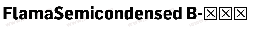 FlamaSemicondensed B字体转换